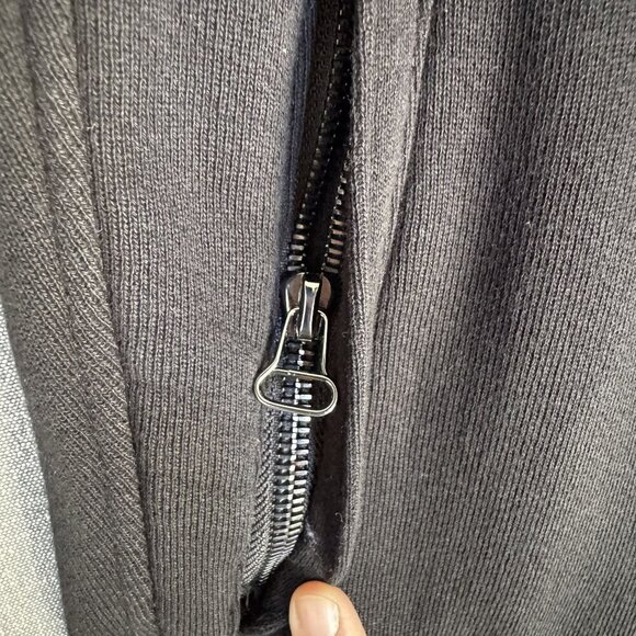 Cotton Citizen Bronx Sweatpants Black Silver Ankle Zipper Pants Size XXL - Picture 14 of 15